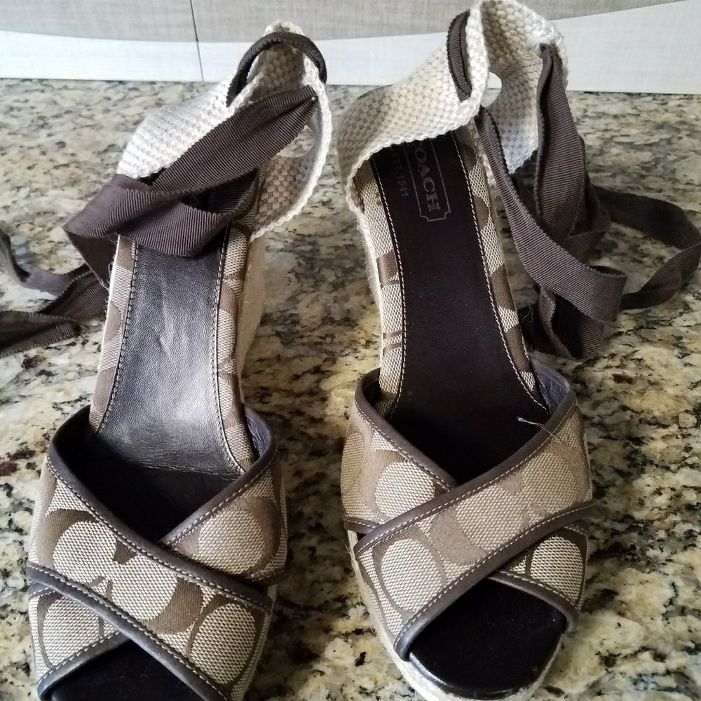 Coach wedge shoe
